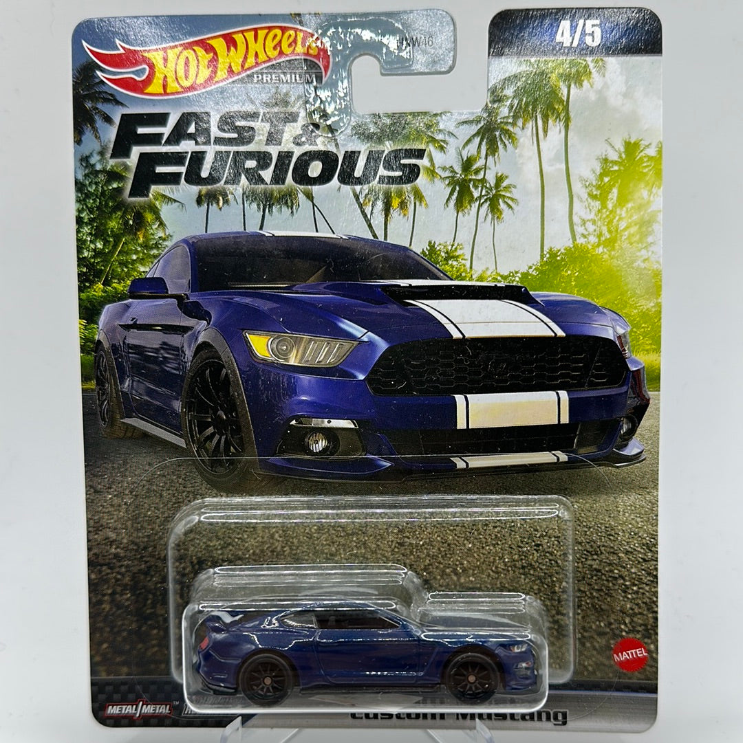 Custom Mustang F9 The Fast Saga 4/5 Hotwheels Premium 1:64