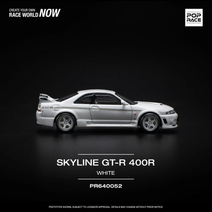 Nissan GT-R R33 Nismo 400R White – PR64-0052 POP RACE