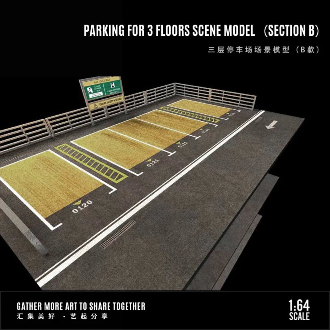 PARKING FOR 3 FLOORS SCENE MODEL (SECTION B) MO921002 - MOREART 1:64