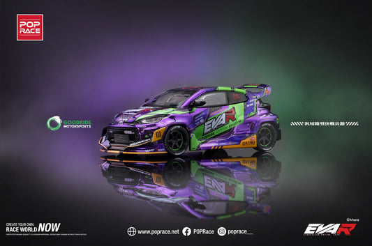 TOYOTA GR YARIS PANDEM ROCKET BUNNY - PURPLE EVA RT TYPE-08 POP RACE 1:64
