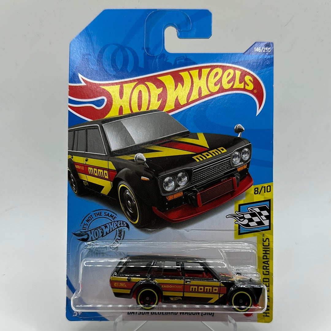 Datsun Bluebird 510 Wagon HW Speed Graphics 8/10 Hotwheels Mainline 146/250