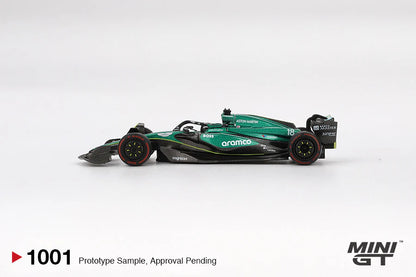 2024 LANCE STROLL - BAHRAIN GP (#18 ASTON MARTIN) MINI GT F1 1:64