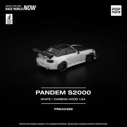 Pandem Honda S2000 White Softtop POP RACE PR64-0389