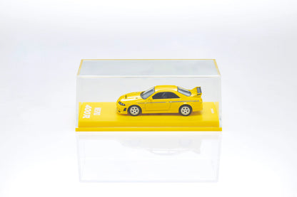Nismo Nissan R33 400R (Yellow) - Kyosho 1:64 (MOTN LED Compatible)