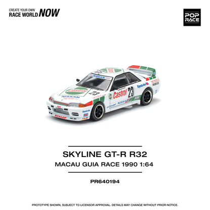 Nissan Skyline GT-R R32 Macau Guia Race 1990 Winner - POP RACE 1:64