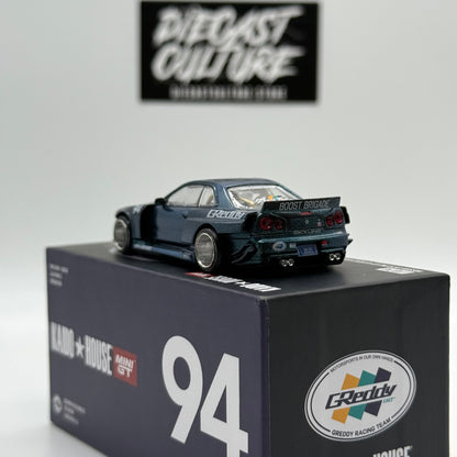 Nissan Skyline GT-R R34 Greddy //074 - Kaido House x MiniGT *Opened*