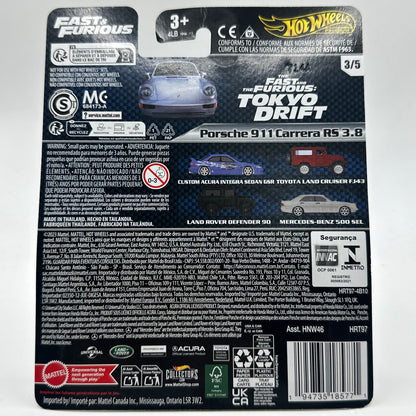 Porsche 911 Carrera RS 3.8 FAST & FURIOUS 3/5 Hotwheels Premium