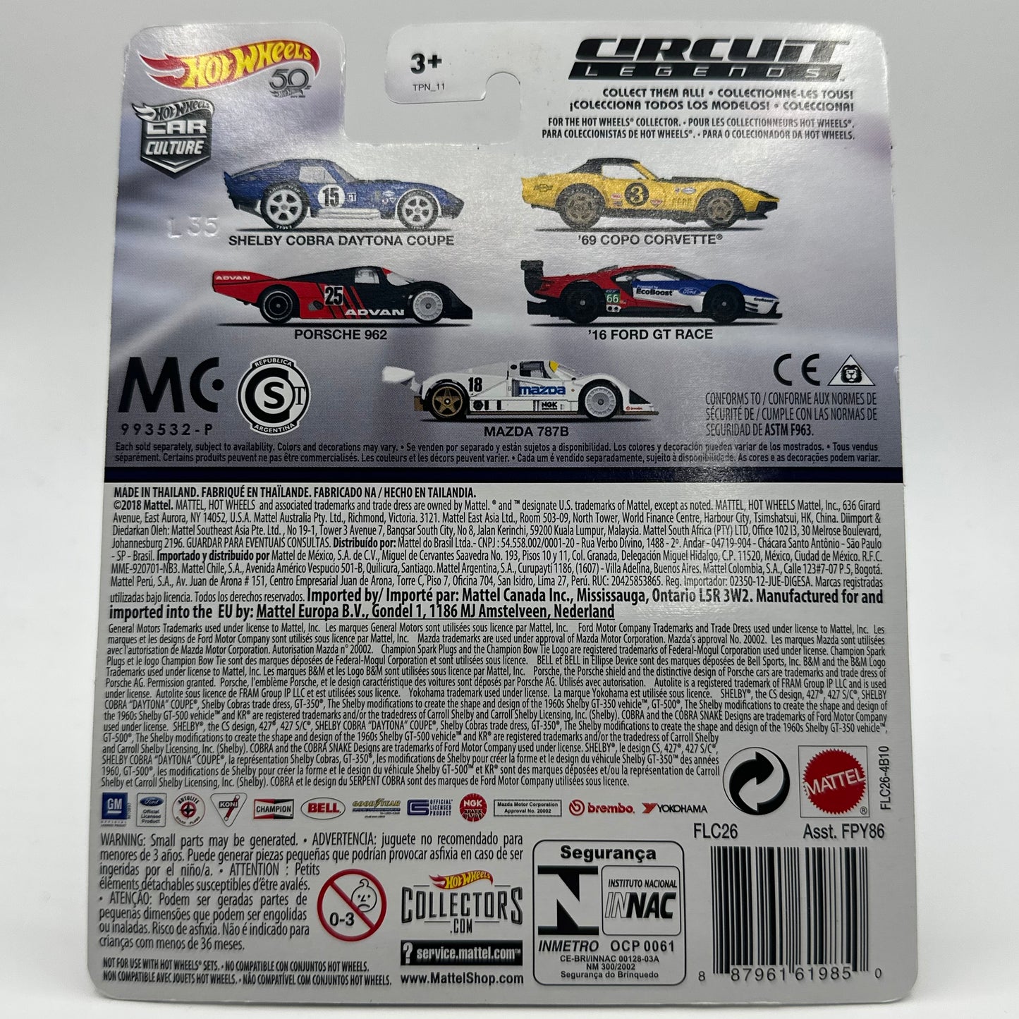 ‘16 Ford GT Race - Circuit Legends 4/5 Hotwheels Premium Car Culture