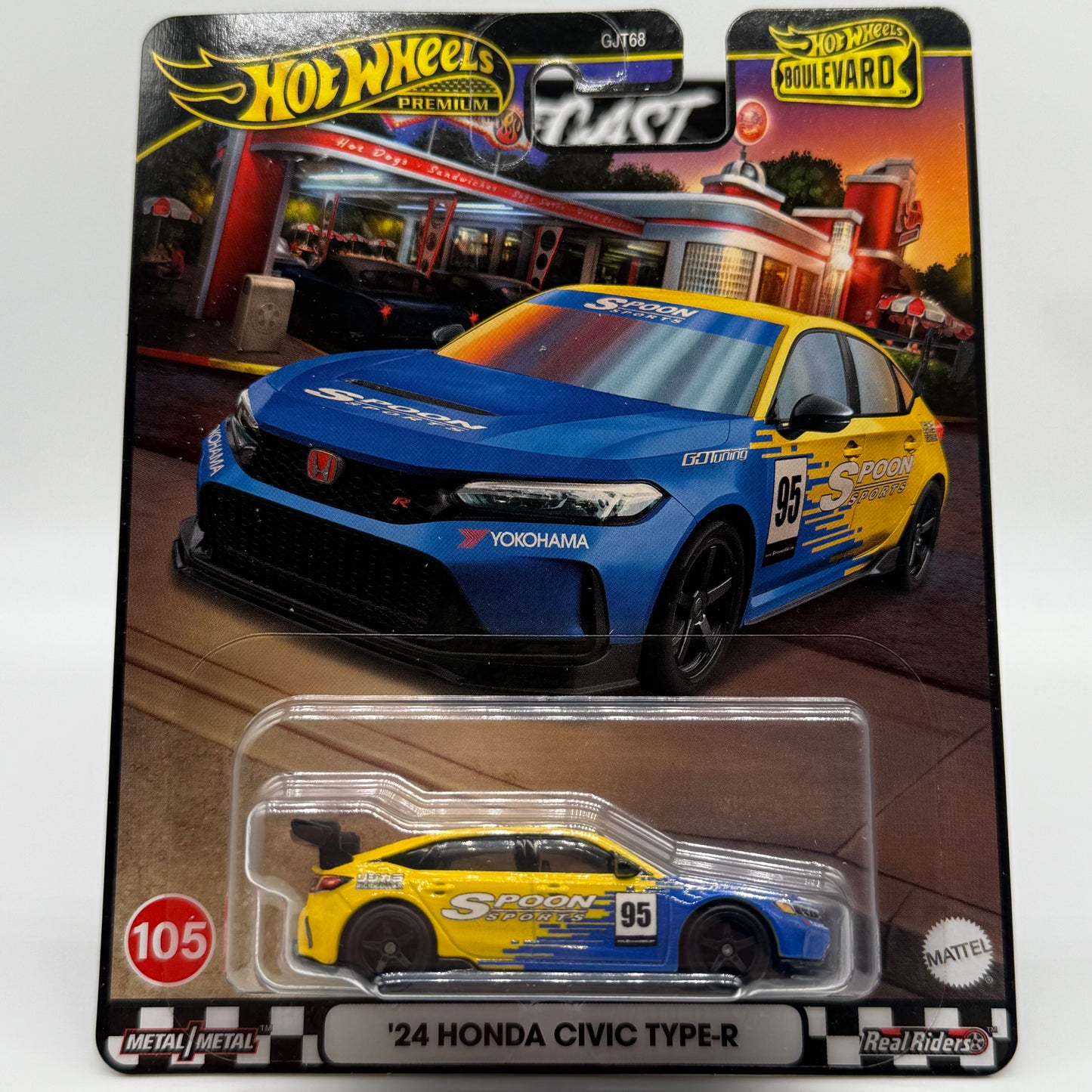 ‘24 Honda Civic Type-R Boulevard #105 Hotwheels Premium