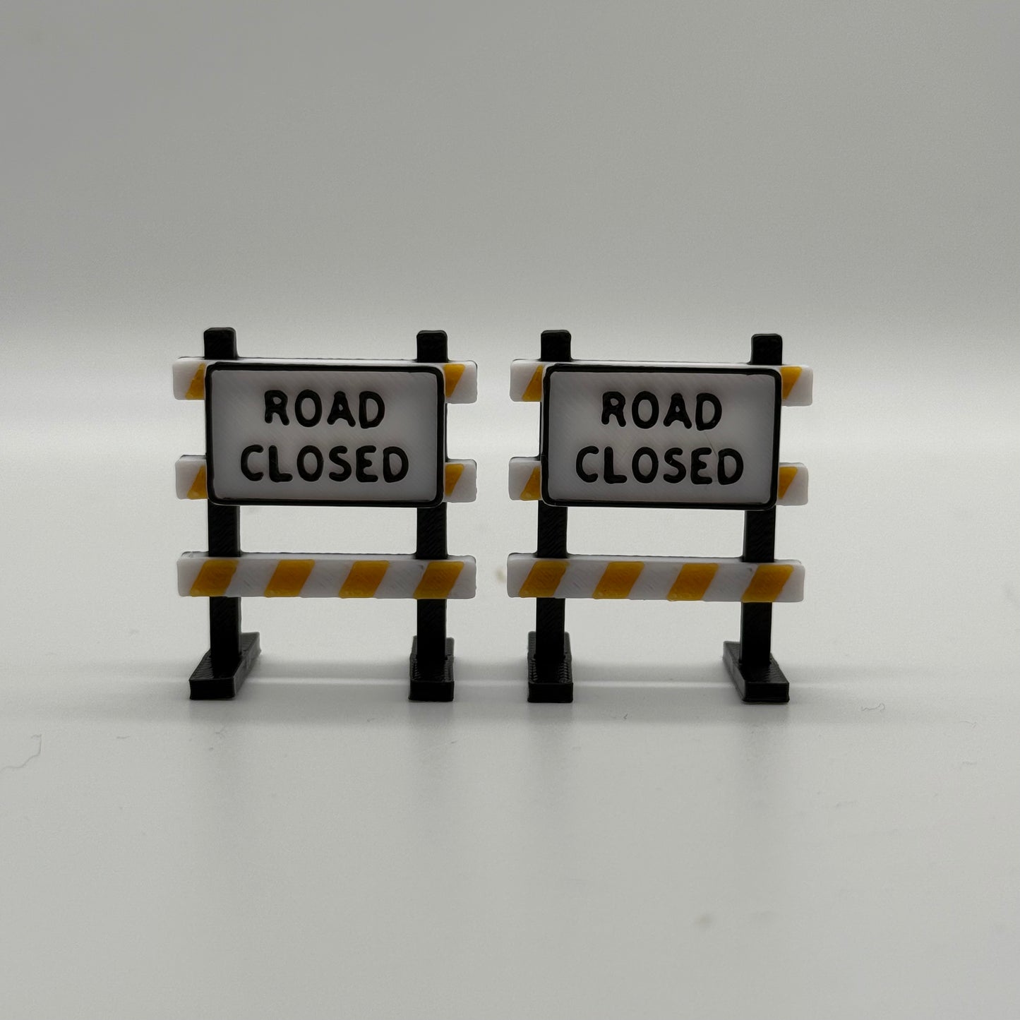 Road Closure Signage (SET OF 2) - Suitable for 1:64 Scale