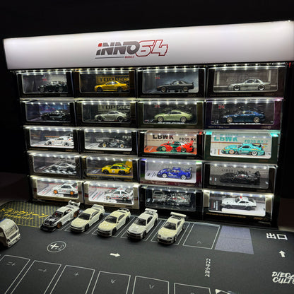 INNO64 DISPLAY CASE - FITS 20 MODEL CARS. *Cars not included*