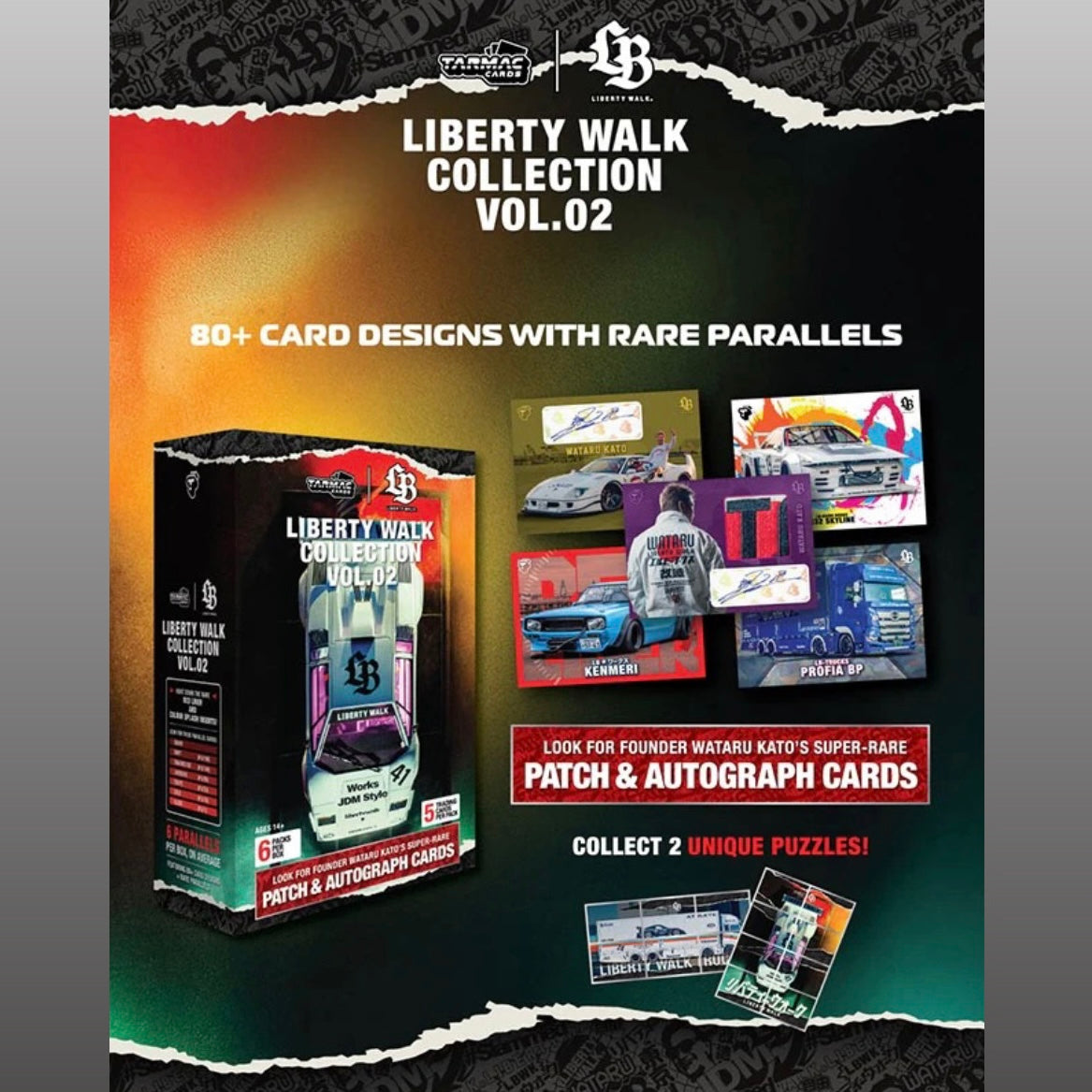 Tarmac Cards Liberty Walk Collectible Trading Cards Volume 2 – Limited Edition