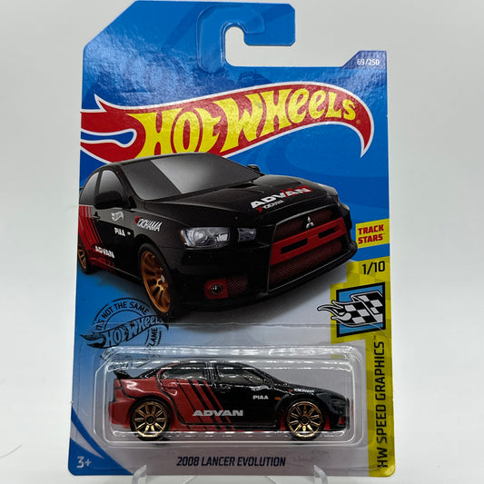 2008 Lancer Evolution ADVAN - HW Speed Graphics 1/10 Hotwheels Mainline 69/250