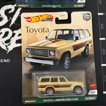 Toyota Set Hotwheels Premium Car Culture - COMPLETE SET OF 5