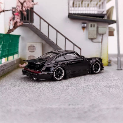 PORSCHE RWB 964 (DUCKTAIL BLACK) ONLY 299pcs Made - 1/64