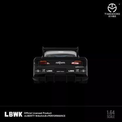 LBWK S15 Black Diecast Model Car - TimeMicro 1:64 Limited to 2000pcs