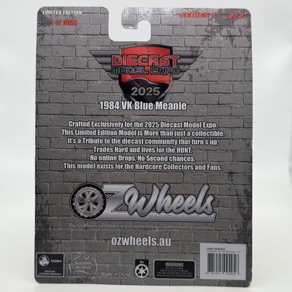Custom VK Blue Meanie “CHASE” DIECAST MODEL EXPO “Limited to 3024” Series 1 OZWHEELS