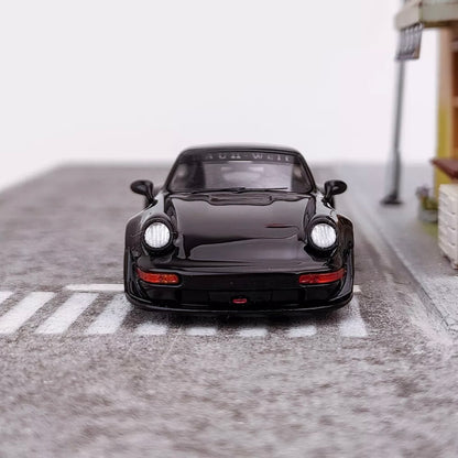 PORSCHE RWB 964 (DUCKTAIL BLACK) ONLY 299pcs Made - 1/64