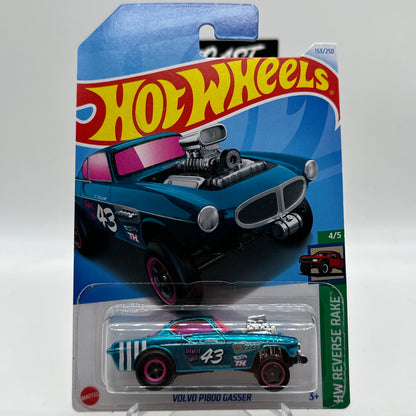 Volvo P1800 Gasser *STH* Super Treasure Hunt - HW Reverse Rare 4/5 Hotwheels Mainline 153/250