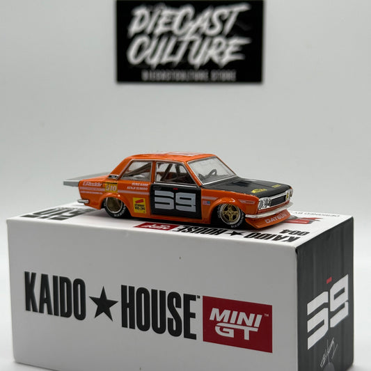 Datsun 510 Pro Street 004 Orange - Kaido House x MiniGT *Opened*