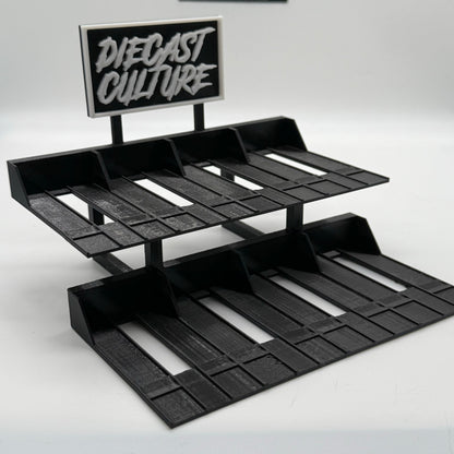 Diecast Culture Double Car Park Display - Suitable for 1:64 Scale