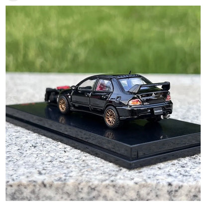 Mitsubishi Lancer EVOLUTION 9 IX (BLACK) w/Engine Sports Model CM 1:64