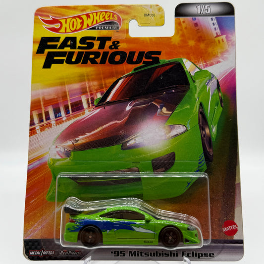 ‘95 Mitsubishi Eclipse - Fast & Furious 1/5 Hotwheels Premium *SOFT CORNER*