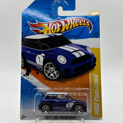 Blue Mini Challenge - 2011 HW Premiere 30/50 Hotwheels Mainline 30/244 Release 2010