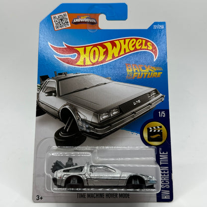 Time Machine Hover Mode - HW Screen Time 1/5 Hotwheels Mainline 221/250 BACK TO THE FUTURE