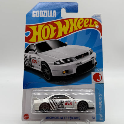 Nissan Skyline GTR BNR33 - HW J Imports 5/10 Hotwheels Mainline 96/250 *DAMAGED CARD*