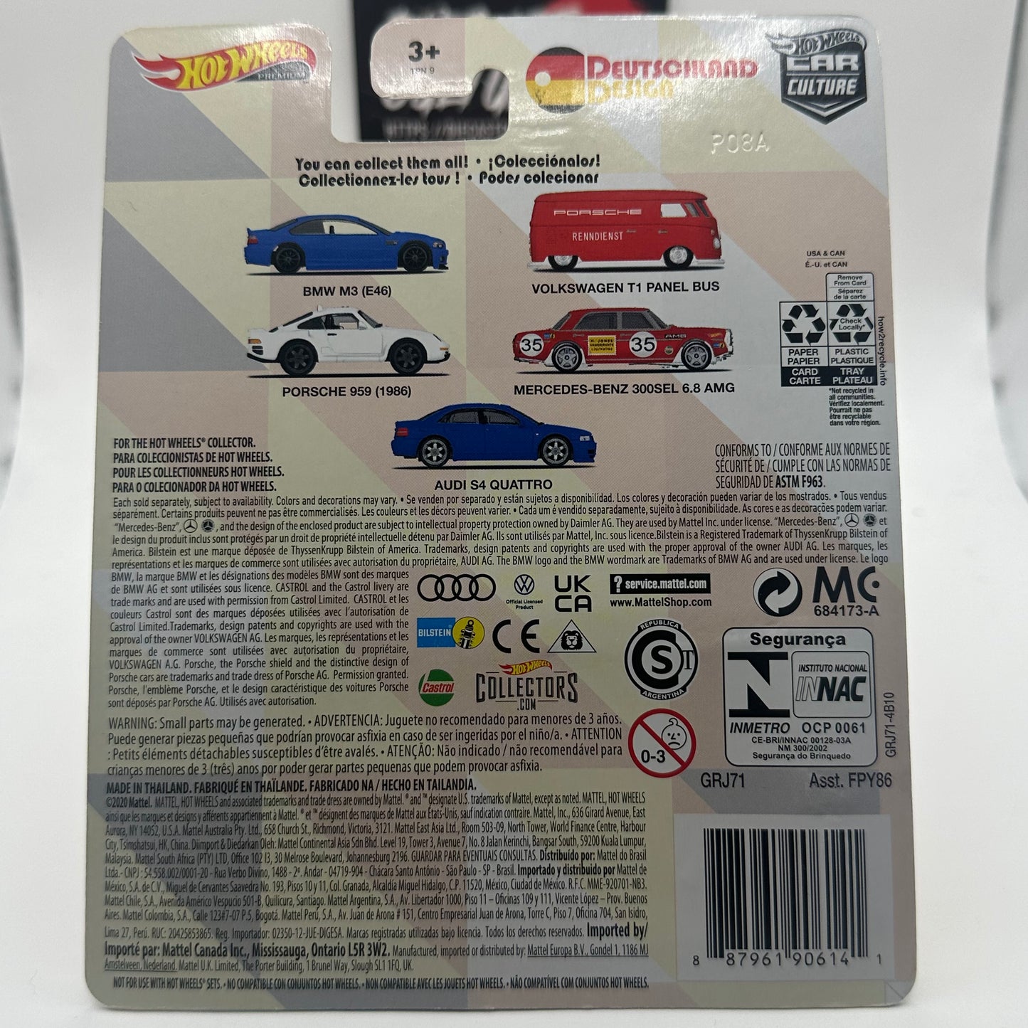 Volkswagen T1 Panel Bus - Deutschland Design 2/5 Hotwheels Premium Car Culture