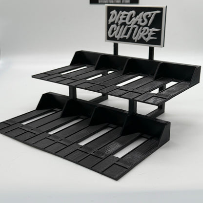 Diecast Culture Double Car Park Display - Suitable for 1:64 Scale