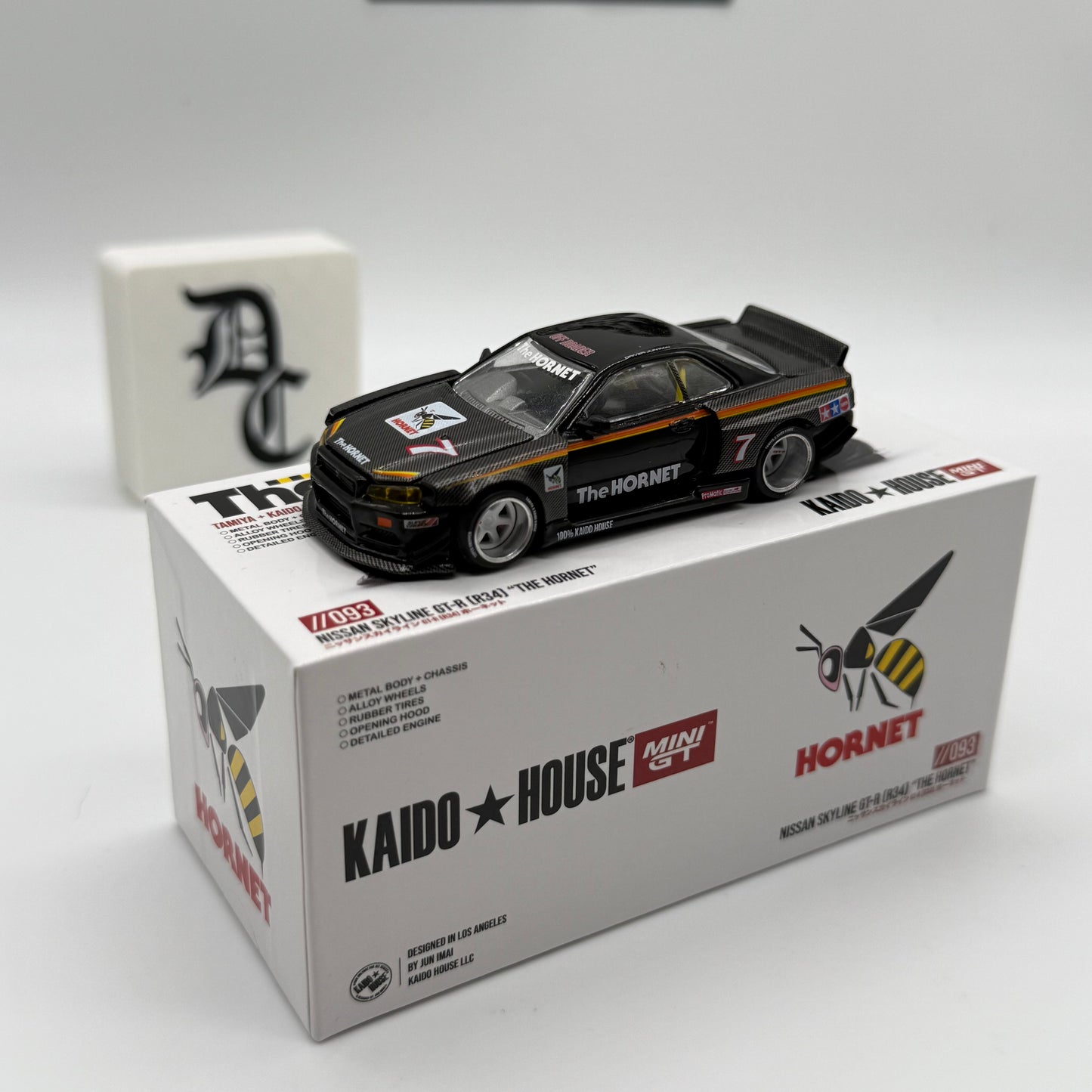 Nissan Slyline GT-R (R34) “The Hornet” //093 Kaido House x MiniGT *LOOSE*