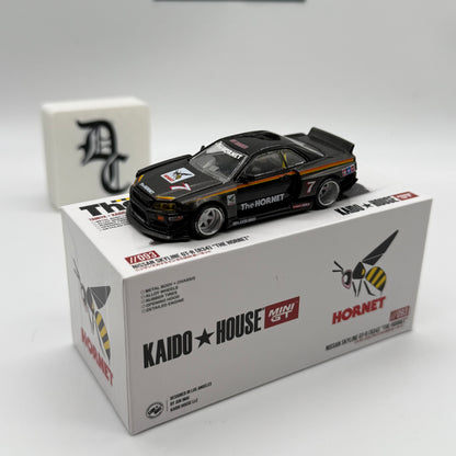 Nissan Slyline GT-R (R34) “The Hornet” //093 Kaido House x MiniGT *LOOSE*