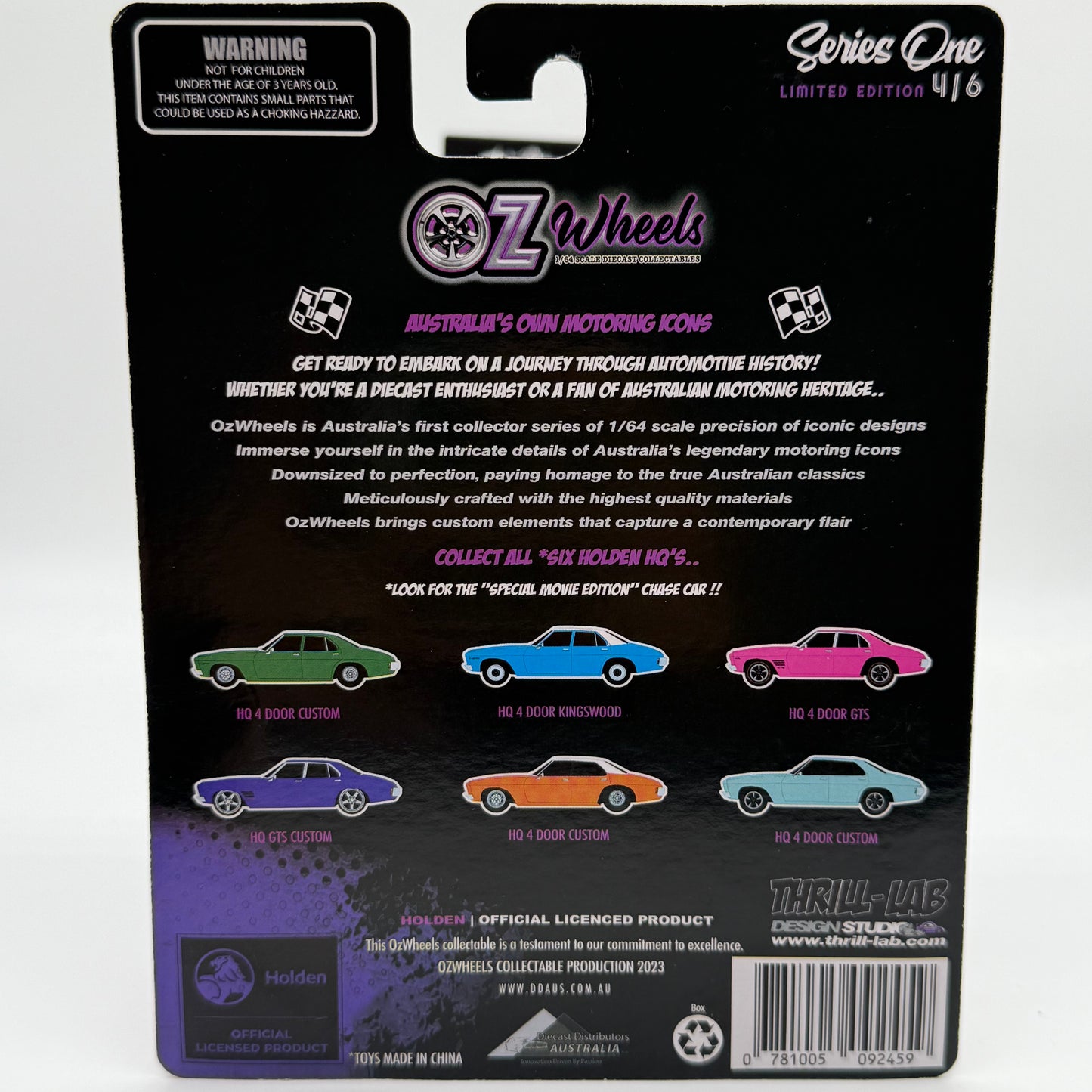 Holden HQ GTS Limited Edition 4/6 - Ozwheels Series 1 Holden HQs (Purple)