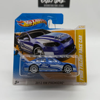 FORD FALCON RACE CAR 2012 HW Premiere 4/50 - Hotwheels Mainline 4/247 Short Card
