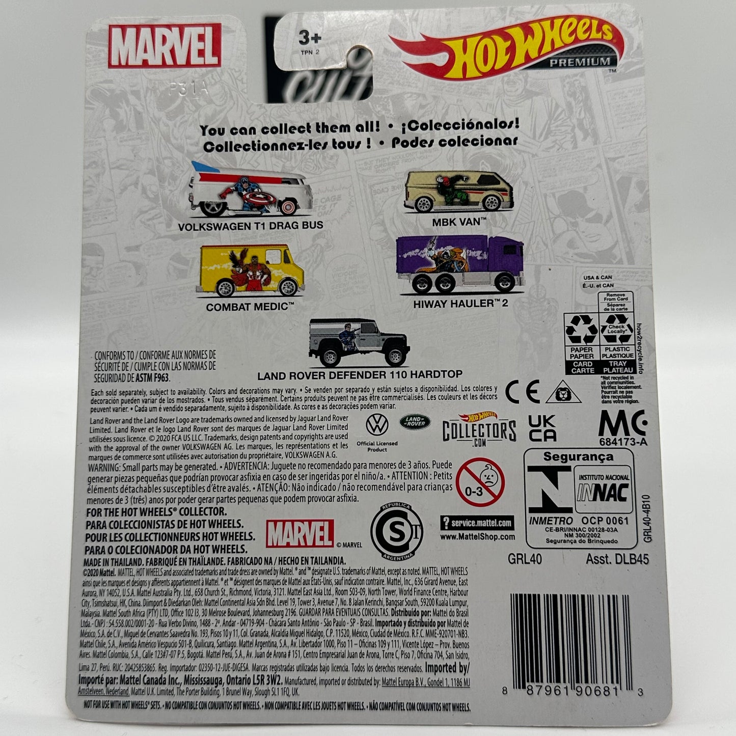 HIWAY HAULER 2 - MARVEL 4/5 Hotwheels Premium POP CULTURE