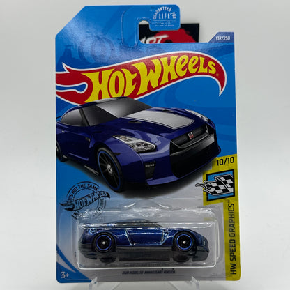 ‘17 Nissan GTR R35 *STH* Super Treasure Hunt - HW Speed Graphics 10/10 Hotwheels Mainline 137/250