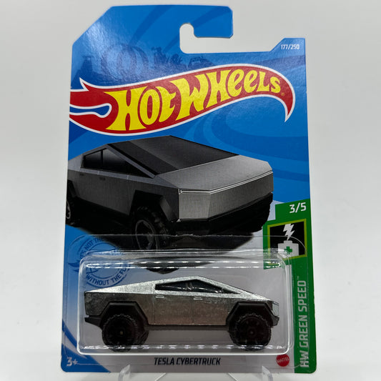 Tesla CyberTruck - HW Green Speed 3/5 Hotwheels Mainline 177/250