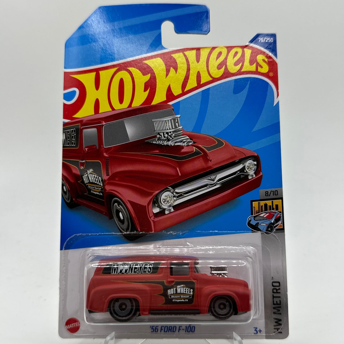 ‘56 Ford F-100 - HW Metro 8/10 Hotwheels Mainline 76/250 MOONEYES