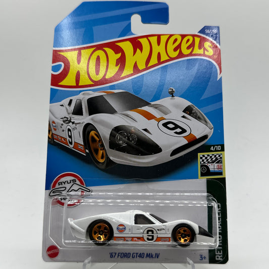 ‘67 Ford GT40 Mk.IV - Retro Racers 4/10 Hotwheels Mainline 58/250