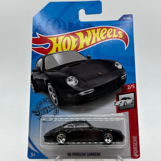 ‘96 Porsche Carrera Black - PORSCHE 2/5 Hotwheels Mainline 72/250