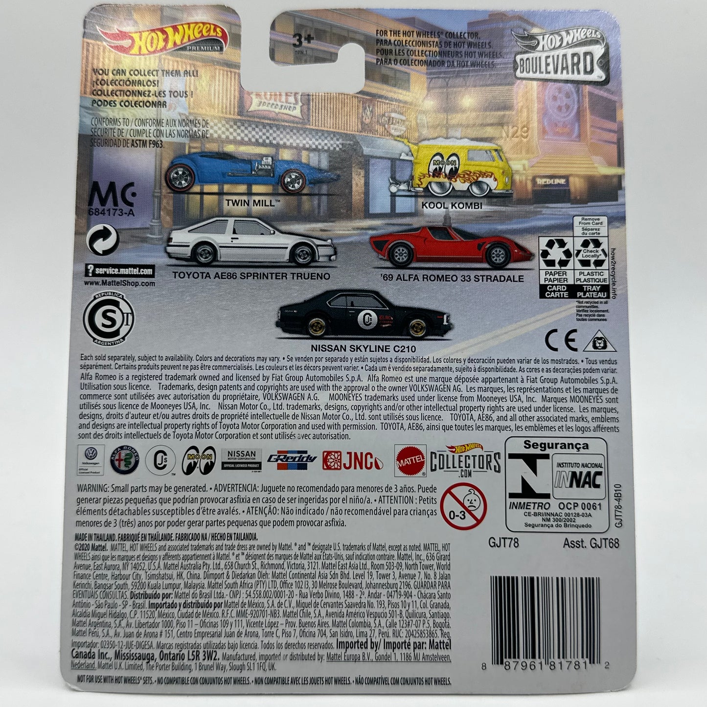 ‘69 Alfa Romeo 33 Stradale #19 Boulevard Hotwheels Premium