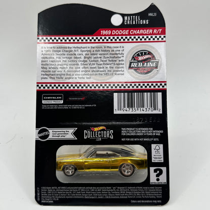 1969 Dodge Charger (GOLD) R/T RLC Red Line Club Hotwheels