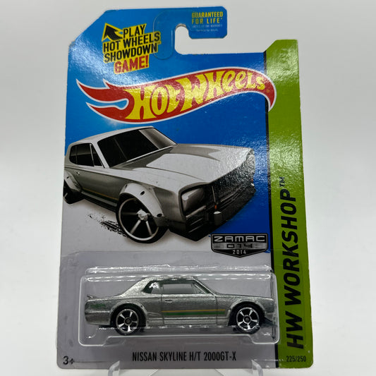 Nissan Skyline H/T 2000GT-X ZAMAC 2014 Hotwheels Mainline 225/250 *Check Condition*