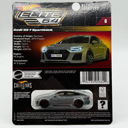 Audi RS 7 Sportback - Elite 64 Hotwheels Collectors