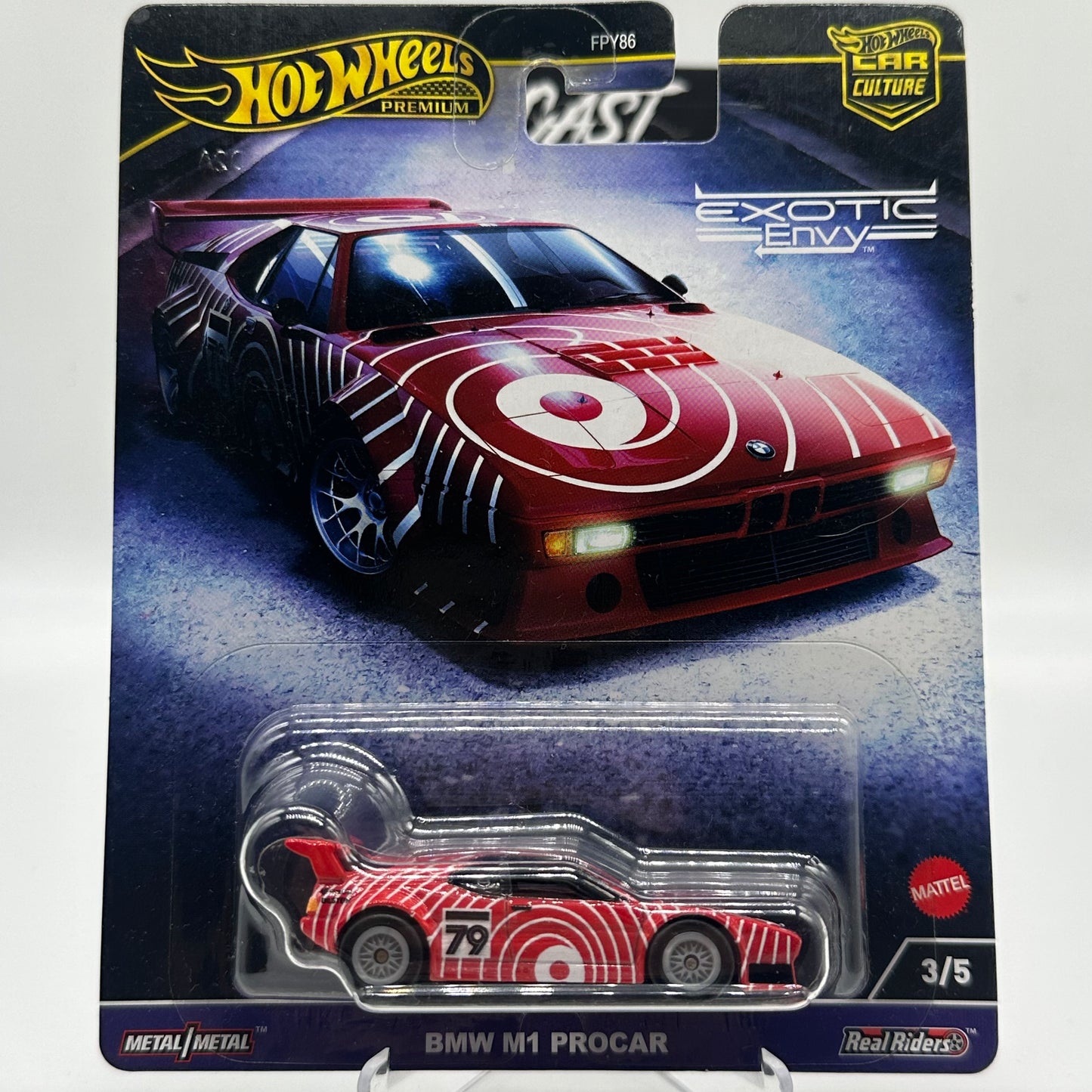 BMW M1 PROCAR - Exotic Envy 3/5 Hotwheels Premium CAR CULTURE