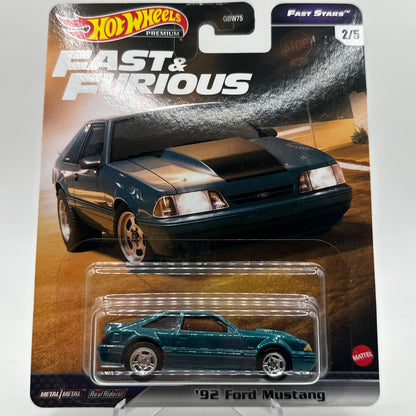 ‘92 Ford Mustang FAST & FURIOUS 2/5 Fast Stars Hotwheels Premium