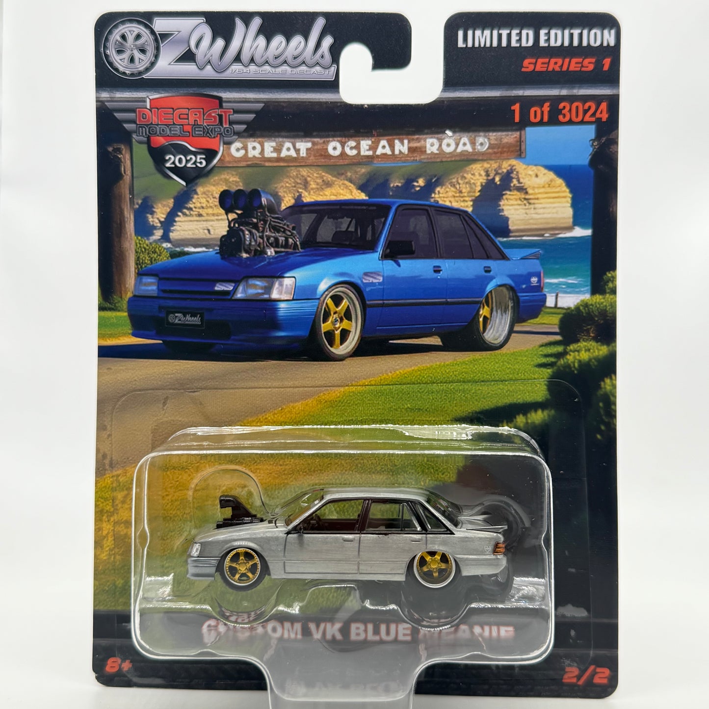 Custom VK Blue Meanie “CHASE” DIECAST MODEL EXPO “Limited to 3024” Series 1 OZWHEELS