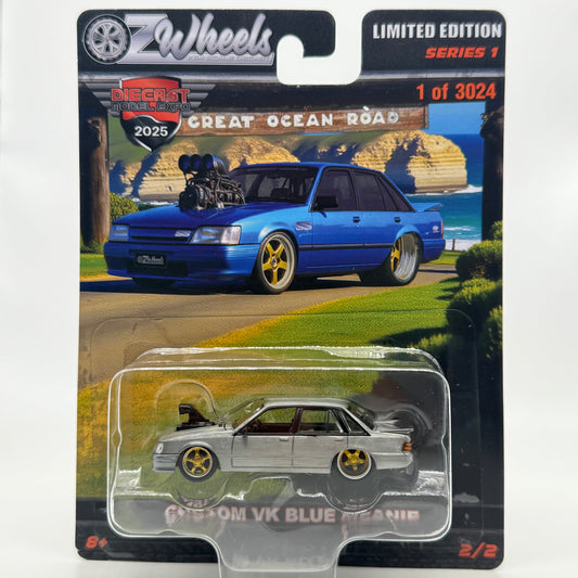 Custom VK Blue Meanie “CHASE” DIECAST MODEL EXPO “Limited to 3024” Series 1 OZWHEELS